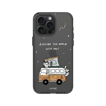 iPhone 15 Pro Max Clear 酷墨灰 - 小犬工作室 The little K9s - 看山小犬：一起去露營吧