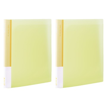 Lan CHYn 連勤牌文具 lc-006 y pp 果凍色系6入文件夾  黃色  2本