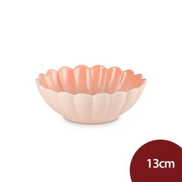 Le Creuset 花瓣系列 雛菊花瓣碗 餐碗 湯碗 碗公 13cm 蜜桃橙