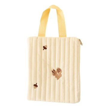 沐慕家居 棉布掛式刺繡濕紙巾套 20 x 15cm  刺繡松鼠  1入