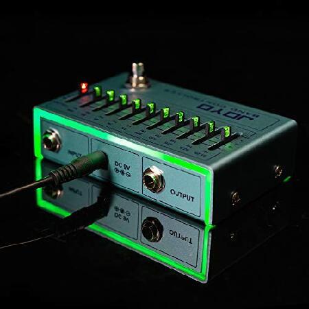 JOYO EQ Pedal 10 Band Equalizer (31.25Hz-16kHz) for Electric Guitar ＆ Bass Including 4-string  5-string   6-string  7-string Guitars (R-12)