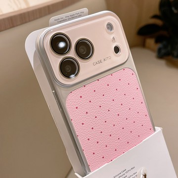 【秒變17Pro】夏日波點 水晶大視窗 防摔殼 用於iPhone17 16 手機殼 15 14 13 ProMAX