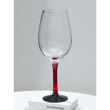 歐式超大號黑領結香檳杯紅酒杯玻紅桿高腳杯婚慶杯玻璃杯葡萄酒杯