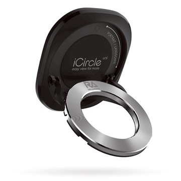 Rolling Ave.｜iCircle uni 多功能手機支架 - 黑色銀環