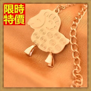 現貨+預購 玫瑰金項鍊吊墜-生日禮物可愛銅錢小綿羊飾品71x97【獨家進口】【米蘭精品】