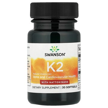 Swanson Vitamins, 維生素 K2，30 粒軟膠囊