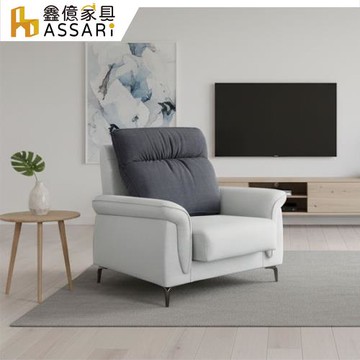 【ASSARI】耐爾單人座貓抓布/貓抓皮獨立筒沙發