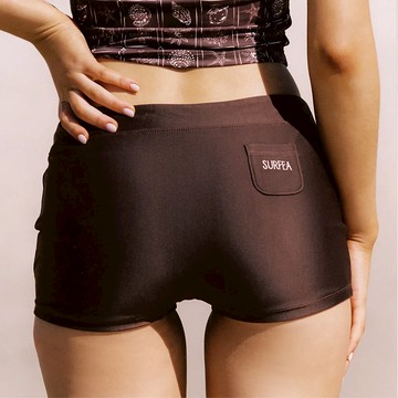 韓國 SURFEA 極簡比基尼短褲 摩卡 - M