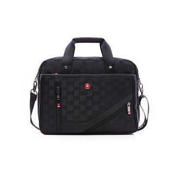 OVERLAND - 美式十字軍 - 格紋拼接公事包/電腦包/手提包 - 5793