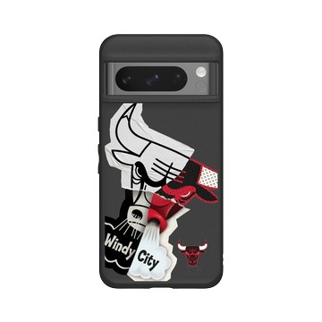 Pixel 8 Pro SolidSuit 黑 - NBA - 拼接系列-芝加哥公牛 Chicago Bulls - Style Mix