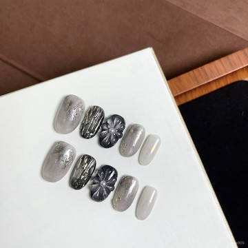 1️⃣直直購😁【安藝精品】秋冬新款高級感小衆ins百搭精緻短款穿戴美甲短款美甲 RRPP