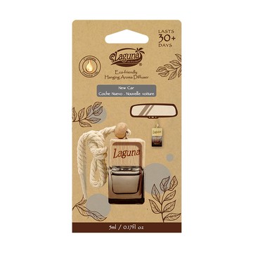 [家速配]LAGUNA天然木蓋香薰吊飾汽車芳香劑-新車