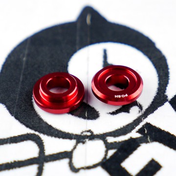 POSH |  鋁合金墊片 墊片 凸式墊片 彩色墊片 凸面 M6 6MM 紅色