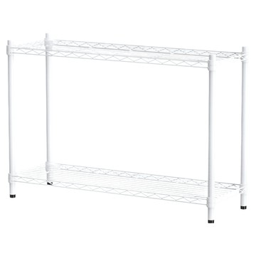 dayneeds 日需百備 輕型 烤漆兩層架 鐵力士架/收納層架/鞋架/展示架/層架/鐵架  白色  1個  90 x 30 x 60cm