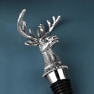 野格圣鹿鹿頭酒塞 創意酒瓶塞 紅酒洋酒紅酒塞酒塞瓶塞不銹鋼瓶塞