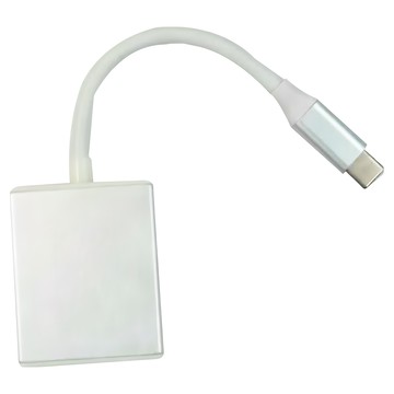 KTnet 廣鐸 Type-C公轉VGA母轉接線  20cm  1個  白色