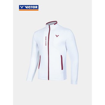 VICTOR/威克多官方棉感親膚羽毛球服訓練服針織運動外套 J-55607