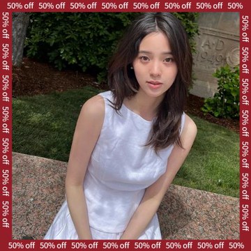 【5折清倉N】歐陽娜娜同款ref*24春夏氣質白色套裝上衣+半裙【一