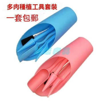 ✅店家嚴選 ⑦天鑒賞✅新手多肉工具組合沙灘園藝工具鏟子三件套澆水壺鑷子夾子移苗器
