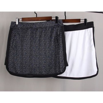 50UPF高爾夫裙褲女 大碼中高腰彈力速干修身側拼邊GOLF裙褲 I73