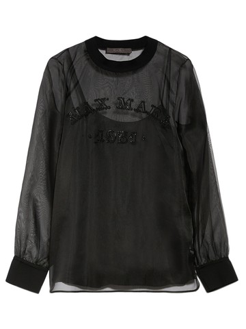 Blusa in organza di seta-42