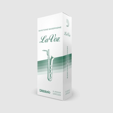 美國 RICO LA VOZ LV-BS 上低音薩克斯風竹片 Baritone SAX 各尺寸 5片裝 小叮噹的店