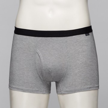 SOLIS 帕非士系列M-XXL素面前檔開口貼身四角男內褲(黑色)