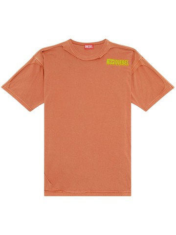 Diesel - T-Boxt-Dbl logo-print T-shirt - men - Cotton - M - Orange