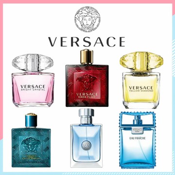 VERSACE 范思哲 香水 同名 雲淡風輕 香戀水晶 愛神 粉水晶 香愛黃鑽 星夜水晶 香水喷雾