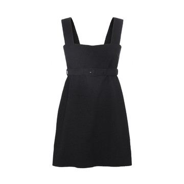 Patou - Black Cotton-viscose Blend Corsage Dress