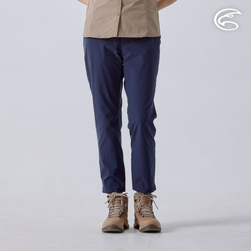 ADISI 女SORONA植物紗舒適乾爽裸踝褲 AP2411026 白令海藍 (S-2XL)｜彈性 透氣 快乾 輕薄 環保 抗汙