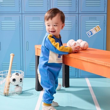 運動比得棒球萌感長袖兔裝