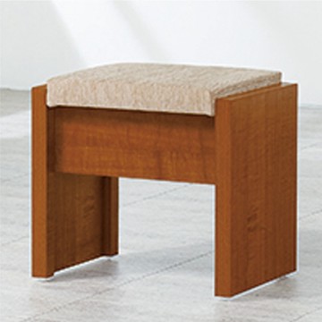 文創集 杜卡法 樟木紋亞麻布化妝椅凳-45.5x30.3x39.5cm免組