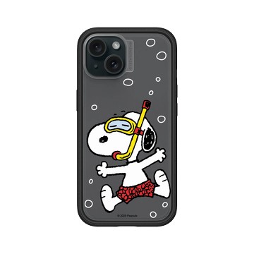 iPhone 15 Mod NX 黑 - 史努比 Snoopy - 潛水趣