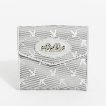 PLAYBOY - 短夾 Morning Mist系列 - 銀色