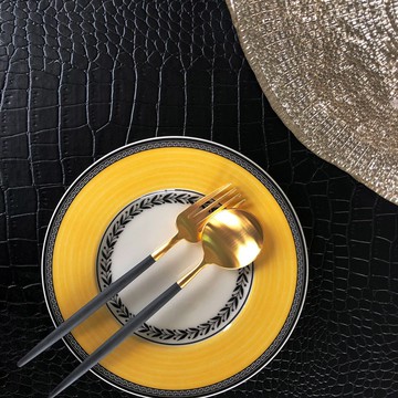 葡萄牙 Cutipol  GOA  黑金點心叉匙組