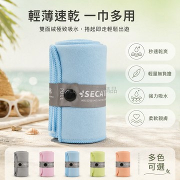 台灣出貨✨ 純色速乾吸水沙灘巾 運動毛巾浴巾 便攜游泳毛巾 防曬披肩 超薄雙面絨 40x80cm 75x150cm