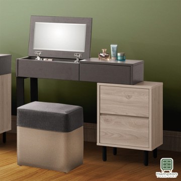 Hampton朱利安3尺伸縮掀鏡化妝桌椅組-90*40*76cm