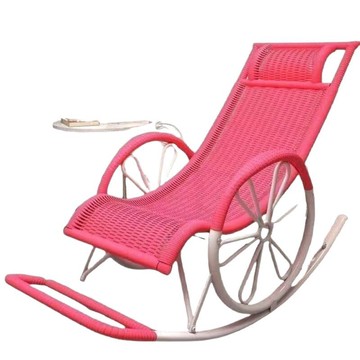 新成人躺椅逍遙椅老人瑤瑤椅3D圖懶人椅休閑陽臺午睡椅藤椅[010209DD]