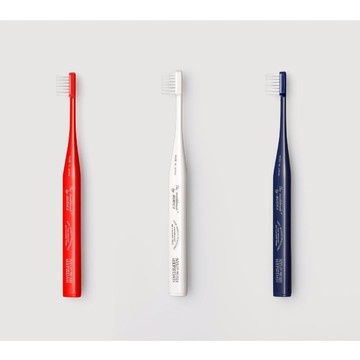 日本製免沾牙膏 奈米礦物牙刷 聯名款 2入優惠組 (2色可選) 白色x1入+藍色x1入