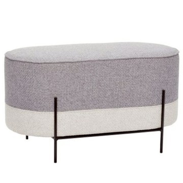 【Hübsch】灰階拼色椅凳 穿鞋椅 矮凳 茶几 椅 北歐