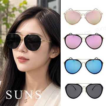 【SUNS】時尚飛行員款韓版墨鏡 Polarized偏光鏡 防眩光 抗UV(31533)