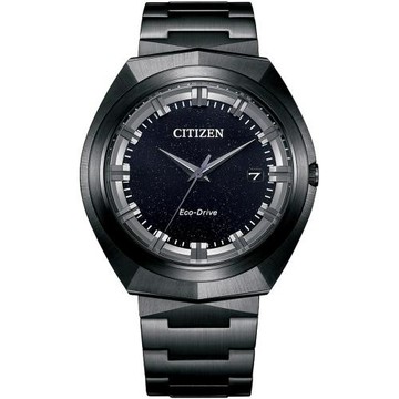 CITIZEN 星辰 無際星輝光動能限定款腕錶/全黑/42.5mm/BN1015-52E