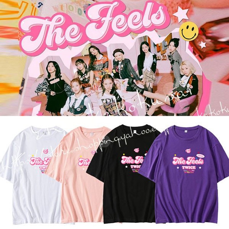 Twice 風the Feels 韓流グッズ 半袖 Tシャツ 周辺 男女 半袖運動ウェア 応援服 打歌服 ペアルック Tシャツ 通気 吸汗 速乾 通販 Lineポイント最大0 5 Get Lineショッピング