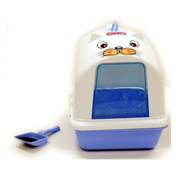 ★國際貓家★貓家嚴選BOXCAT貓型貓砂盆(附活動門、貓砂鏟、除臭活性片)