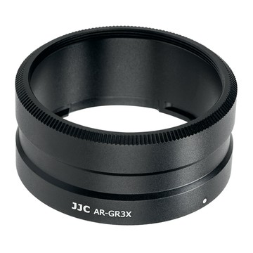 JJC 金屬副廠Ricoh GRIIIx鏡頭轉接環相容理光原廠GA-2相機轉接AR-GR3X(適49mm濾鏡.GT-2鏡頭.GR IIIx相機)