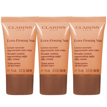 CLARINS 克蘭詩 煥顏緊緻彈力晚霜(15ml)*3