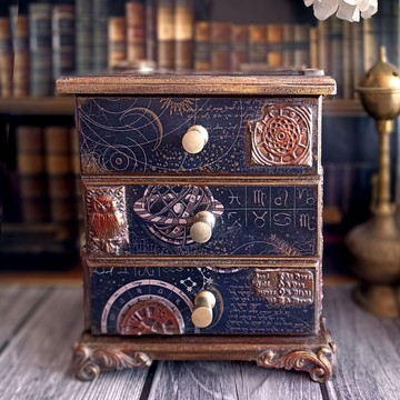 飾品櫃，珠寶盒，塔羅牌收納，神秘學，佔星術，生肖星座