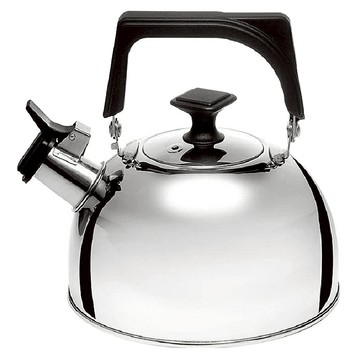 BUFFALO 牛頭牌 歐風 304不繡鋼笛音壺/煮水壺/燒水壺/開水壺 SGS認證安全無毒 IH電磁爐適用  1個  3.8L  銀色