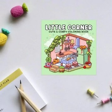 跨境卡通系列涂色本STRESS RELIEF COMFy DAYS COZYFRIENDS繪圖本【益三和】可開發票